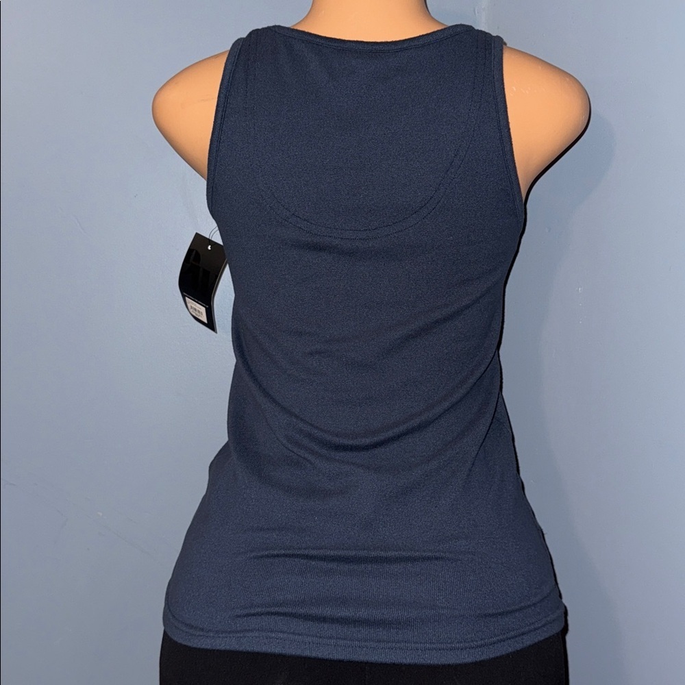 Nine West Navy Sleepwear Tank Top - Size Small Petite - Picture 4 of 8